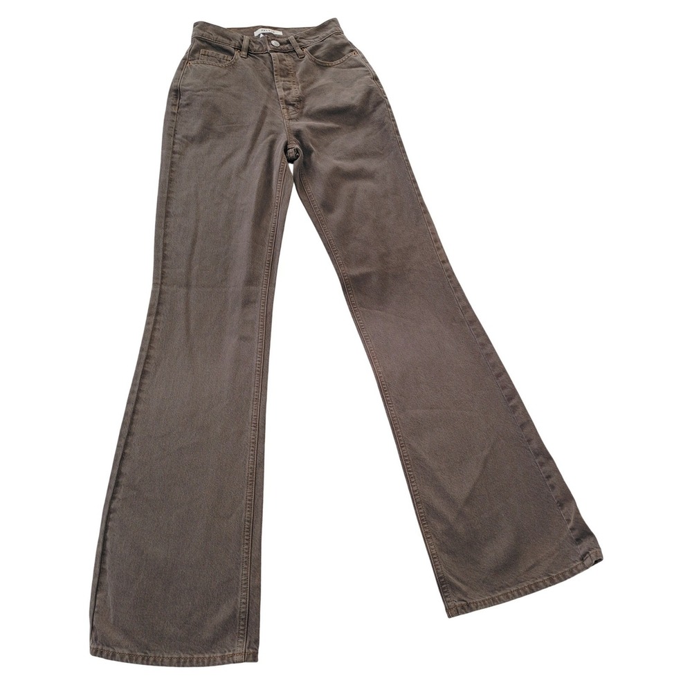 PacSun Y2K High Rise Bootcut Flare‎ Jeans Mocha Brown Denim 24x33 Tall NWOT